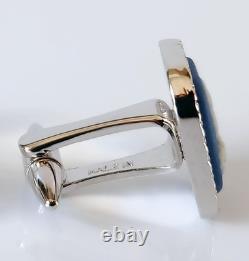 Wedgwood Jasperware Royal Blue Cufflinks Dolphin Boxed