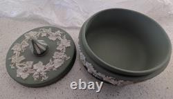 Wedgwood Jasperware Sage Green Collection, 13 Pieces, Vintage English Pottery