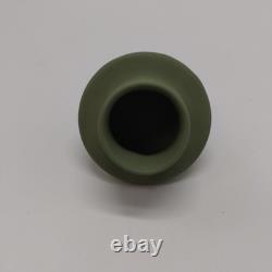 Wedgwood Jasperware Sage Green & White Neo-Classical Relief Pattern Tea Caddy 6