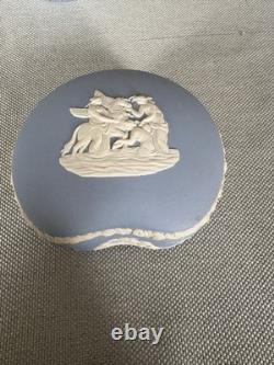 Wedgwood Jasperware Set 9 Pieces Blue and White Vintage Collectable