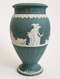 Wedgwood Jasperware Spruce Green Bountiful Vase