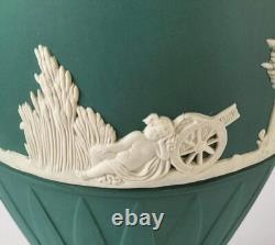Wedgwood Jasperware Spruce Green Bountiful Vase 8 Inch
