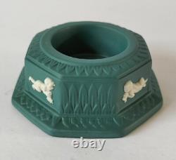 Wedgwood Jasperware Spruce Green Tea Lights / Candle Holders