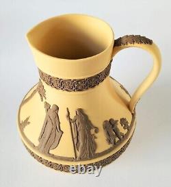 Wedgwood Jasperware Taupe on Cane Etruscan Water Jug