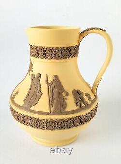 Wedgwood Jasperware Taupe on Cane Etruscan Water Jug