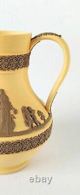 Wedgwood Jasperware Taupe on Cane Etruscan Water Jug