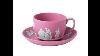 Wedgwood Jasperware Teacup And Saucer Pink Home Kitchen