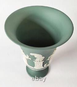 Wedgwood Jasperware Teal Green Arcadian Vase