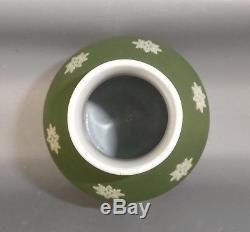Wedgwood Jasperware Teal Green Dip Tea Poy Tea Cannister Caddy Sacrifice Figures