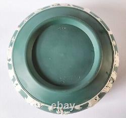 Wedgwood Jasperware Teal Green Fruit Bowl / Sacrifice Bowl