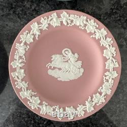 Wedgwood Jasperware Teal, Grey, Pink, Blue Decorative Plates VGC