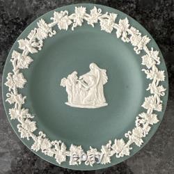 Wedgwood Jasperware Teal, Grey, Pink, Blue Decorative Plates VGC