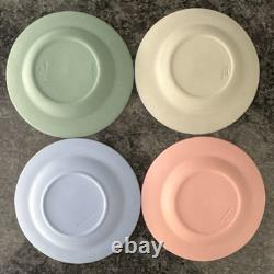 Wedgwood Jasperware Teal, Grey, Pink, Blue Decorative Plates VGC