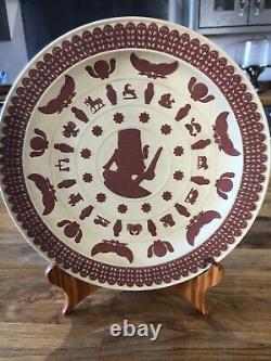 Wedgwood Jasperware Terracotta Egyptian Trophy Plate Limited Edition