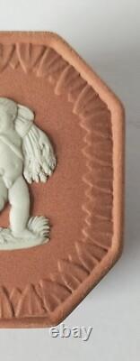 Wedgwood Jasperware Terracotta Trinket Box Autumn Seasons