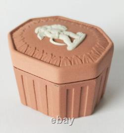 Wedgwood Jasperware Terracotta Trinket Box Autumn Seasons