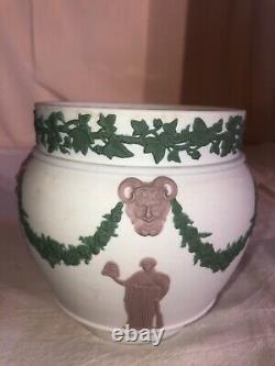 Wedgwood Jasperware Tricolor Cache Pot-Mythical Neoclassical ca 1890s Victorian