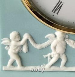 Wedgwood Jasperware Turquoise Clock Nankin Limited Edition