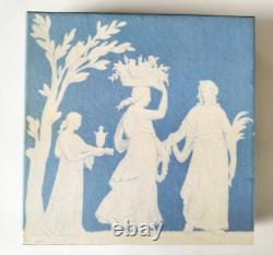 Wedgwood Jasperware Turquoise Plate Infant Academy Boxed