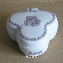 Wedgwood Jasperware White & Lilac Collectors Society Club Box
