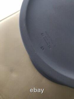 Wedgwood Jasperware White On Blue Lattice Bowl Dish Rare