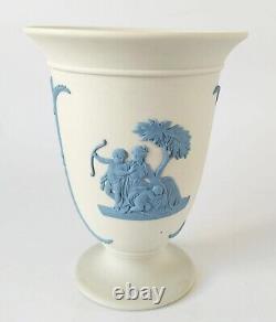 Wedgwood Jssperware Blue on White Vase