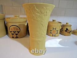 Wedgwood LARGE 9.5 Vase Doric Ivy Cane Color Jasperware