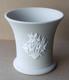 Wedgwood Light Taupe Brown Jasper Daffodil Floral Vase Stunning