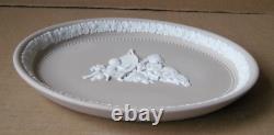 Wedgwood LIGHT TAUPE Jasper Ware Infant Academy Oval Tray
