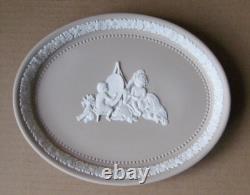 Wedgwood LIGHT TAUPE Jasper Ware Infant Academy Oval Tray