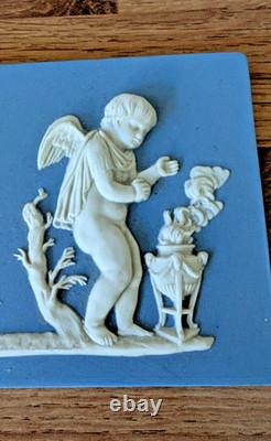 Wedgwood Lady Templeton Four Seasons Jasper Ware Plaque 1990s VGC