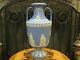 Wedgwood Light Blue Jasperware 15 Tall Muses Trophy Vase Urn (c. 1910)