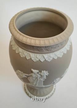 Wedgwood Light Taupe Jasperware Vase Bountiful