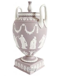 Wedgwood Lilac Grecian Urn Vase Jasperware RARE