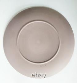 Wedgwood Lilac Jasper Cake Plate Allegorical Sprigging 9 Inch jasperware