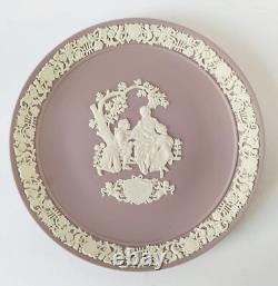 Wedgwood Lilac Jasper Plate My Valentine 1982 jasperware