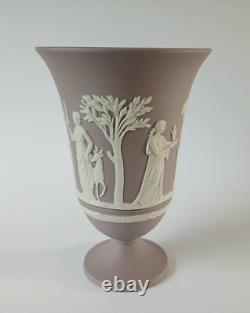 Wedgwood Lilac Jasper Vase Footed -jasperware