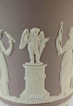 Wedgwood Lilac Jasper Vase Footed -jasperware