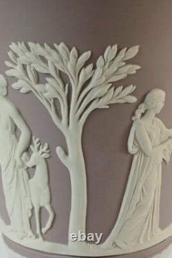 Wedgwood Lilac Jasper Vase Footed -jasperware