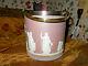 Wedgwood Lilac Jasperware Biscuit Barrel Silver Plate Adornment Victoriannice