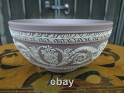 Wedgwood Lilac Jasperware Bowl Arabesque Hope Trophy Emblem Mourning Cameo 1960