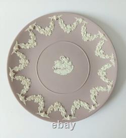 Wedgwood Lilac Jasperware Cake Plate Aurora and Chariot 9 1/4 Inch