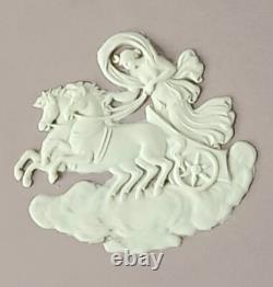 Wedgwood Lilac Jasperware Cake Plate Aurora and Chariot 9 1/4 Inch