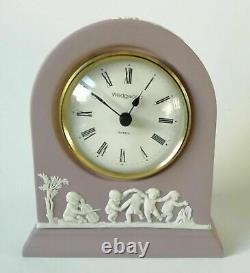 Wedgwood Lilac Jasperware Clock