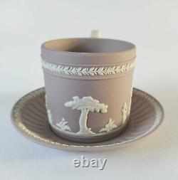 Wedgwood Lilac Jasperware Coffee Cup and Saucer