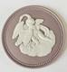 Wedgwood Lilac Jasperware Medallion Cupid And Swan / Plaque