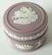 Wedgwood Lilac Jasperware Pill Box Aurora And Chariot