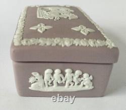 Wedgwood Lilac Jasperware Trinket Box