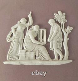 Wedgwood Lilac Jasperware Trinket Box Scalloped Group With Cage