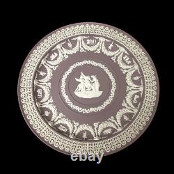 Wedgwood Lilac Jasperware Trophy Plate Aurora & Pegasus Made In England